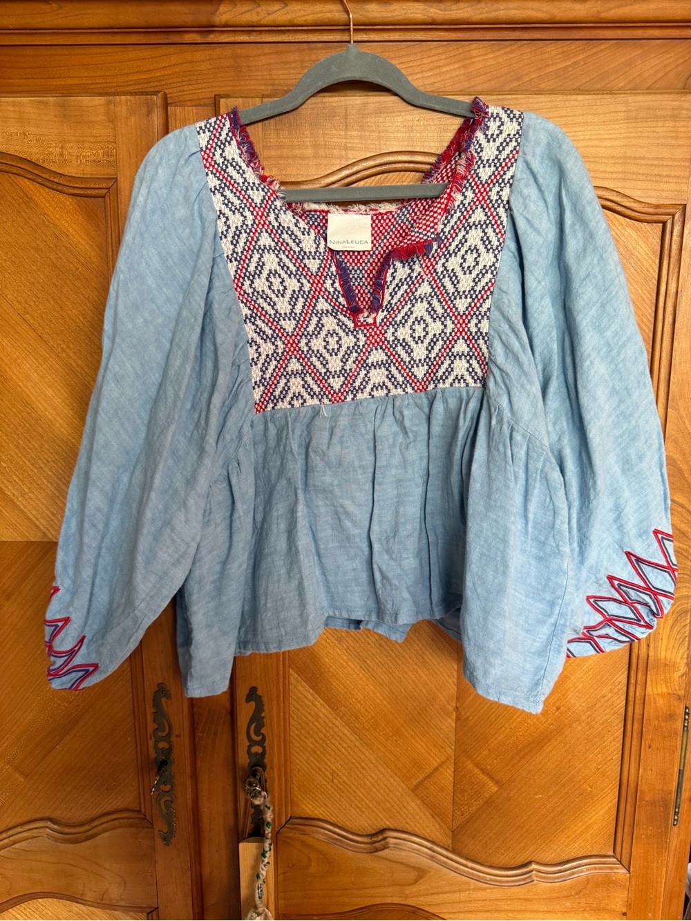 Nina Leuca Butterfly Blouse OS